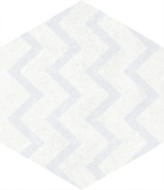 Form 5.5X6.3” White Decor Hexagon |  Carpet Barn Carpet One Inc.