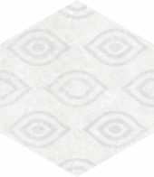 Form 5.5X6.3” White Decor Hexagon |  Carpet Barn Carpet One Inc.
