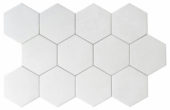 Form 5.5X6.3” White Hexagon |  Carpet Barn Carpet One Inc.