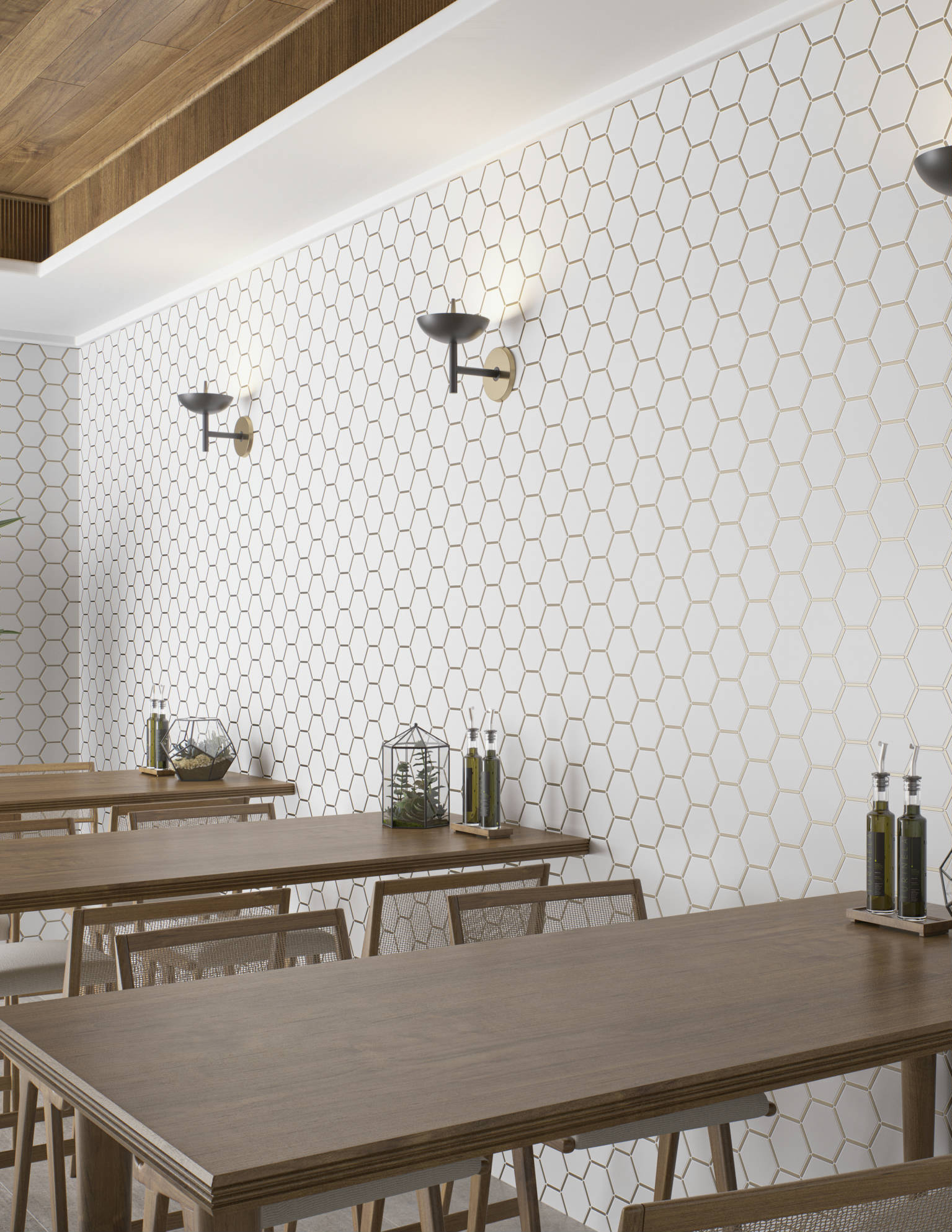 Gilded Hex Mosaic  |  Carpet Barn Carpet One Inc.