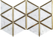 Gilded Triangles Mosaic |  Carpet Barn Carpet One Inc.