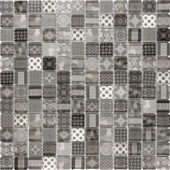 Glass Classic Décor Grey Black Glossy Mosaic |  Carpet Barn Carpet One Inc.