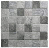 Grey Mix Recycled Glass Mix 2X2" Square Mosaic |  Carpet Barn Carpet One Inc.