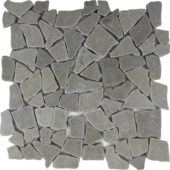Grey Reconstituted Mini Opus Stone Interlocking Mosaic Sheet |  Carpet Barn Carpet One Inc.
