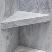Iced Pewter Shower Bench 26x18.63x3 |  Carpet Barn Carpet One Inc.