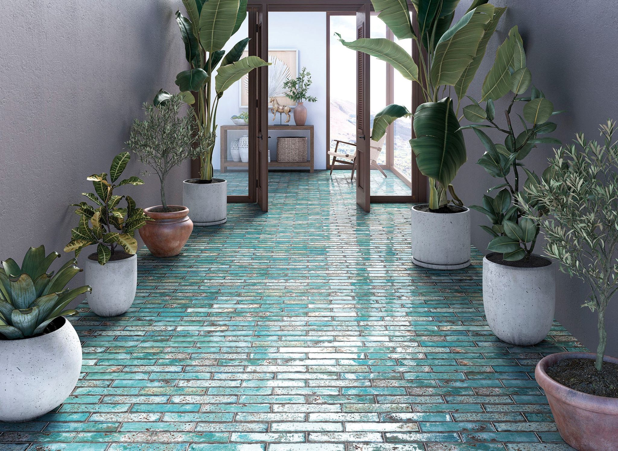 Jamaica Teal 3x11 |  Carpet Barn Carpet One Inc.