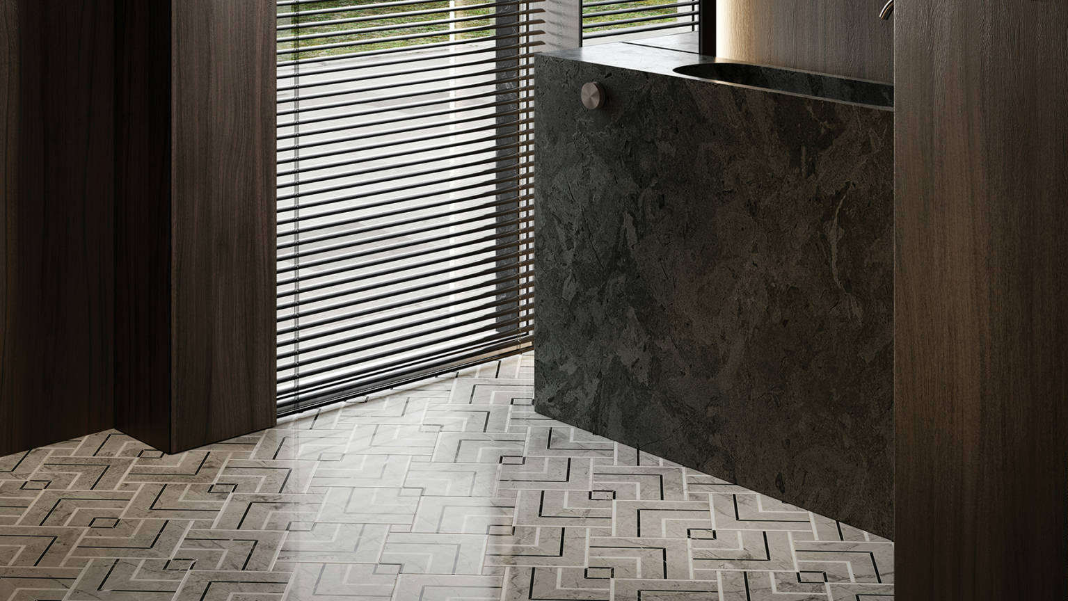 Luxury Roma Argento Picco Mosaic 2 |  Carpet Barn Carpet One Inc.