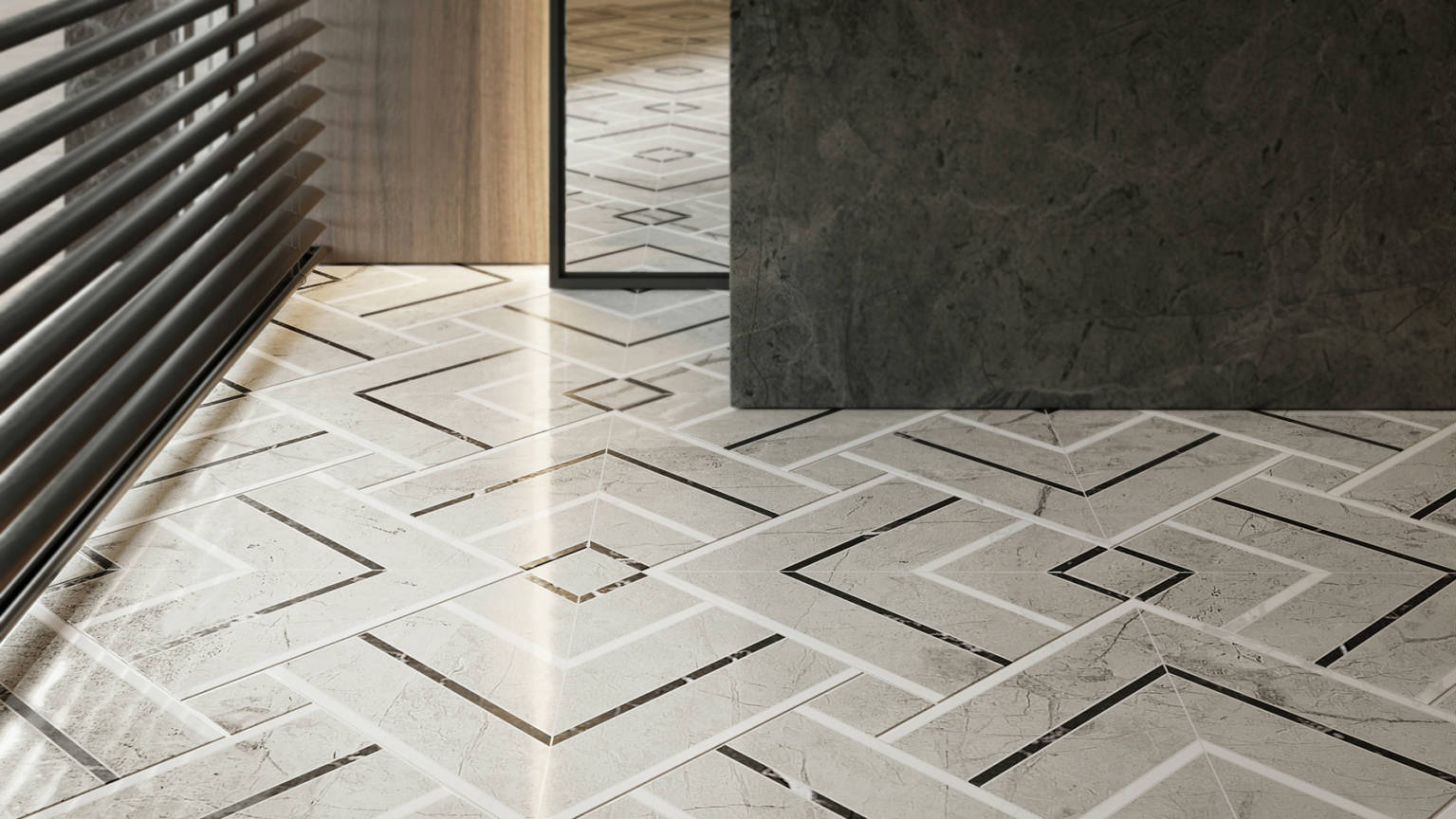Luxury Roma Argento Picco Mosaic 3 |  Carpet Barn Carpet One Inc.