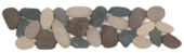 Mix Color Xl Sliced Matte Pebble Interlocking Border |  Carpet Barn Carpet One Inc.