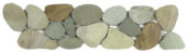 Mix Golden Sliced Matte Pebble Interlocking Border |  Carpet Barn Carpet One Inc.
