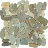 Mix Golden Sliced Matte Pebble Interlocking Mosaic |  Carpet Barn Carpet One Inc.