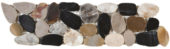 Mix Sliced Polished Pebble Interlocking Border |  Carpet Barn Carpet One Inc.