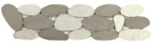 Mix White/Beige Xl Sliced Matte Pebble Interlocking Border |  Carpet Barn Carpet One Inc.