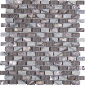 Mother Of Pearl Glass Marble Taupe Grey Mix Brick Mosaic |  Carpet Barn Carpet One Inc.