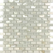 Mother Of Pearl Glass Marble White Mix Brick Mosaic |  Carpet Barn Carpet One Inc.
