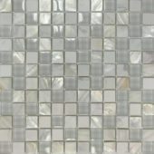 Mother Of Pearl Glass Marble White Mix Mosaic |  Carpet Barn Carpet One Inc.