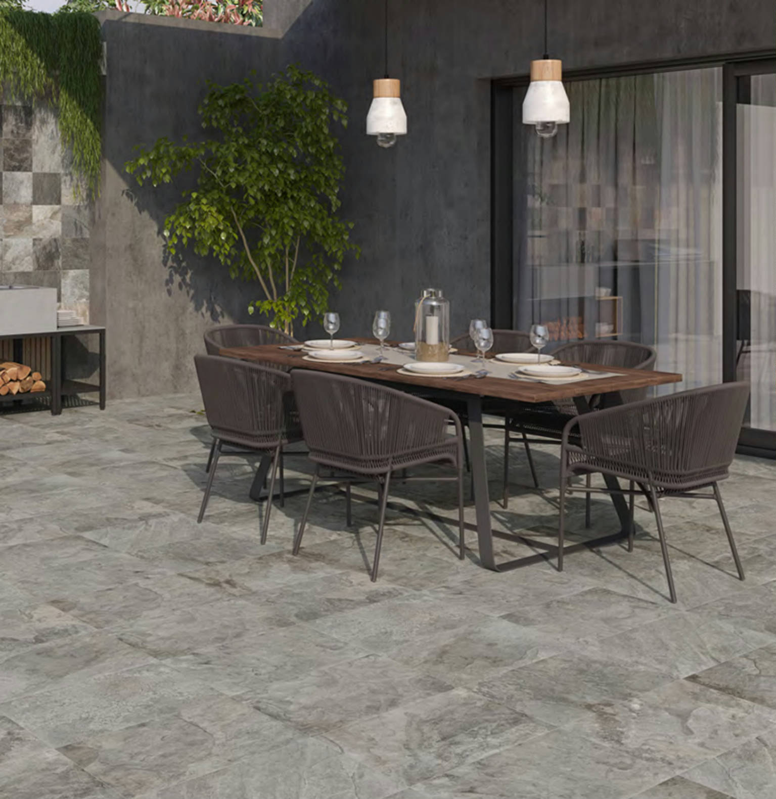 Nepal Slate Chitwan Gris12x24 |  Carpet Barn Carpet One Inc.