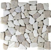 Onyx White Mini Opus Interlocking Mosaic |  Carpet Barn Carpet One Inc.