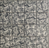Palmtree Glazed Ceramic 3"X3" Black & White Mosaic |  Carpet Barn Carpet One Inc.