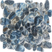 Reconstituted Stone Pebble Grey Blue Mix Matte Mosaic |  Carpet Barn Carpet One Inc.