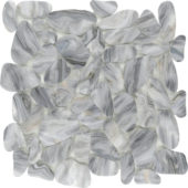 Reconstituted Stone Pebble Light Grey Mix Matte Interlocking Mosaic |  Carpet Barn Carpet One Inc.