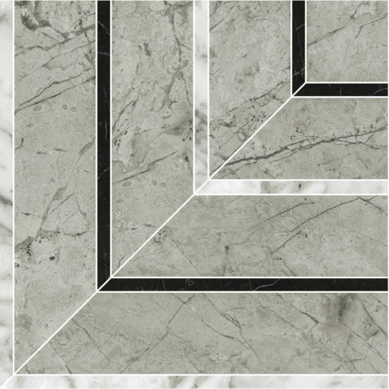 Roma Argento Honed Picco Mosaic |  Carpet Barn Carpet One Inc.