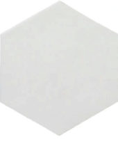 Ronda 5.5X6.3” White Hexagon |  Carpet Barn Carpet One Inc.