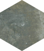 Seville 5.5X6.3” Black Hexagon |  Carpet Barn Carpet One Inc.