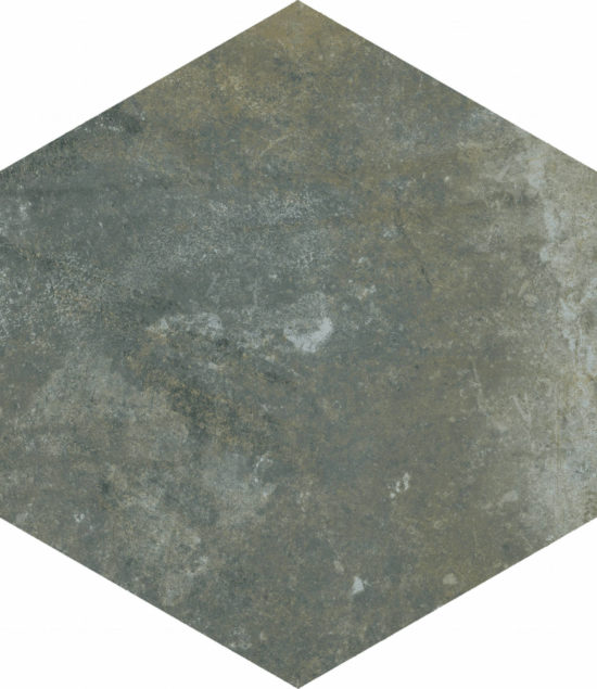Seville 5.5X6.3” Black Hexagon |  Carpet Barn Carpet One Inc.