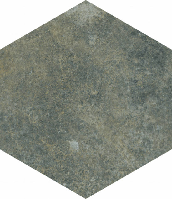 Seville 5.5X6.3” Black Hexagon |  Carpet Barn Carpet One Inc.