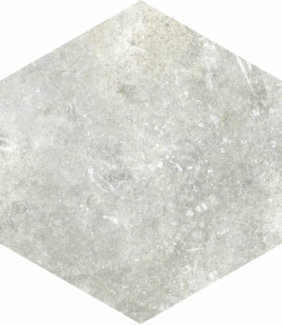 Seville 5.5X6.3” White Hexagon |  Carpet Barn Carpet One Inc.