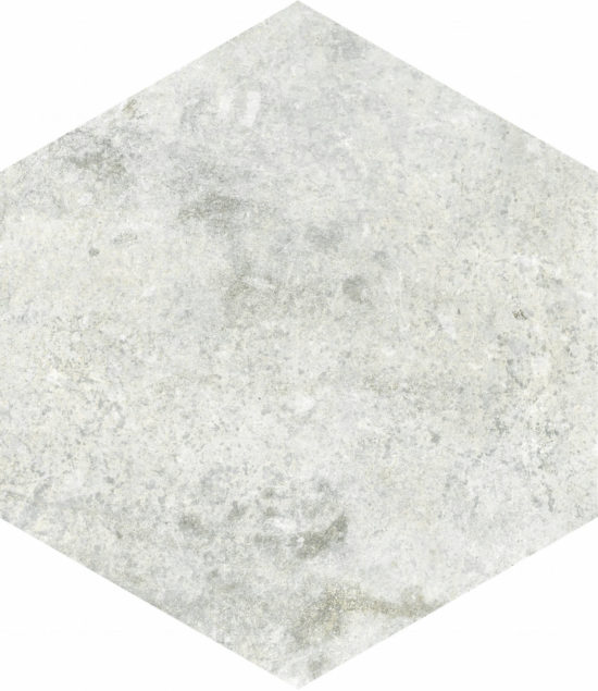 Seville 5.5X6.3” White Hexagon |  Carpet Barn Carpet One Inc.