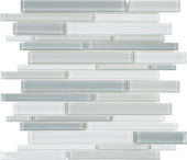 Shades Of Grey Blend Random Strip Mosaic |  Carpet Barn Carpet One Inc.