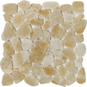 Sliced Onyx Crema Polished Mosaic |  Carpet Barn Carpet One Inc.