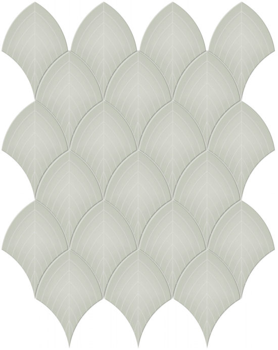 Soft Sage Glossy Scallop Mosaic |  Carpet Barn Carpet One Inc.