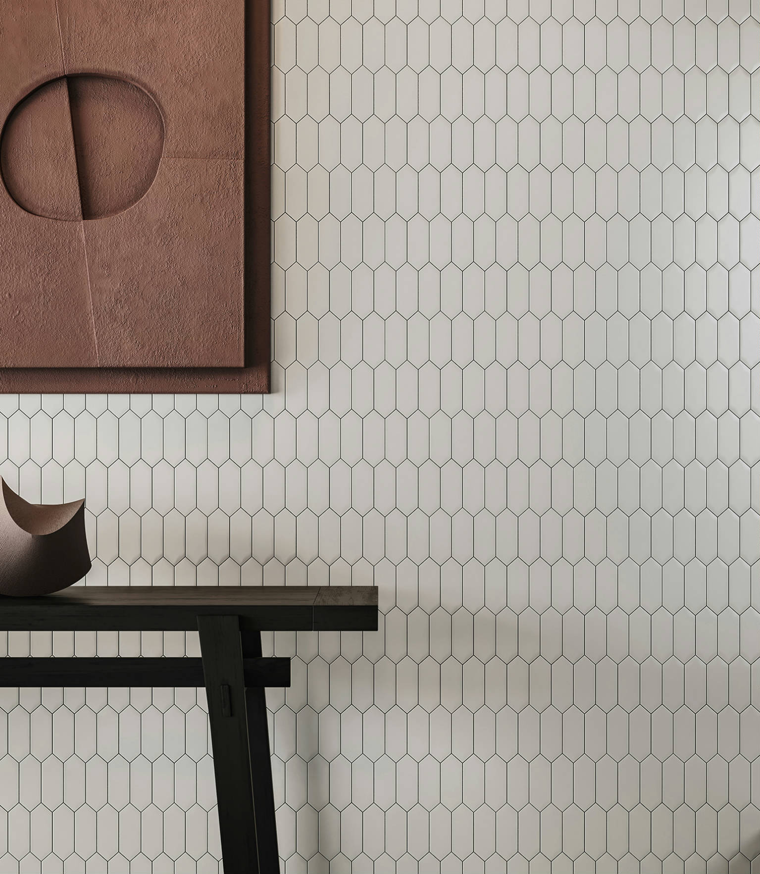 Traditions Vintage Grey Matte 2x5 Picket Mosaic 2 |  Carpet Barn Carpet One Inc.
