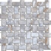 Treasure Blue Dream Onyx Polished Basketweave Mosaic |  Carpet Barn Carpet One Inc.