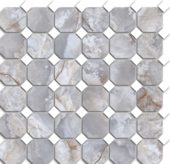 Treasure Blue Dream Onyx Polished Octagon/Dot Mosaic |  Carpet Barn Carpet One Inc.