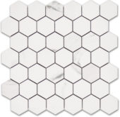 Treasure Statuario 2x2 Polished Hexagon Mosaic |  Carpet Barn Carpet One Inc.