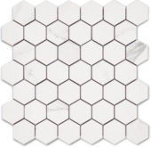 Treasure Statuario 2x2 Polished Hexagon Mosaic |  Carpet Barn Carpet One Inc.