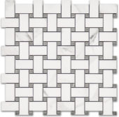 Treasure Statuario Polished Basketweave Mosaic |  Carpet Barn Carpet One Inc.
