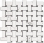 Treasure Statuario Polished Basketweave Mosaic |  Carpet Barn Carpet One Inc.