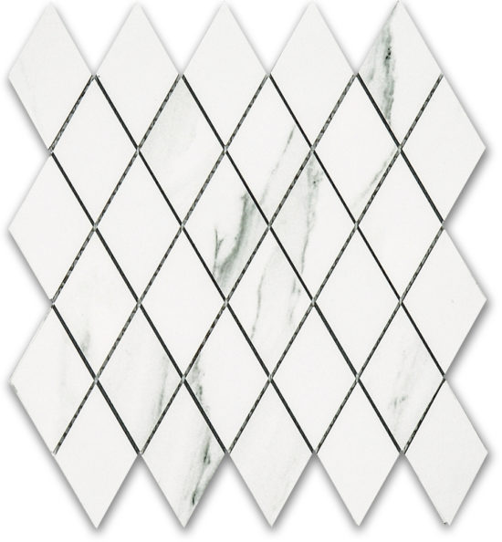 Treasure Statuario Polished Diamond Mosaic |  Carpet Barn Carpet One Inc.