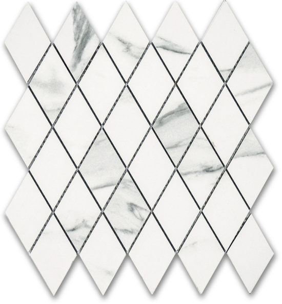 Treasure Statuario Polished Diamond Mosaic |  Carpet Barn Carpet One Inc.