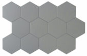 Vida 5.5X6.3” Grey Hexagon |  Carpet Barn Carpet One Inc.