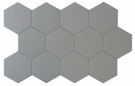 Vida 5.5X6.3” Grey Hexagon |  Carpet Barn Carpet One Inc.