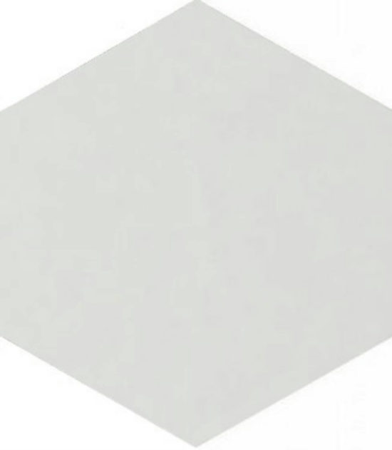 Vida 5.5X6.3” White Hexagon |  Carpet Barn Carpet One Inc.