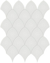 Vintage Grey Glossy Scallop Mosaic |  Carpet Barn Carpet One Inc.