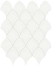 White Glossy Scallop Mosaic |  Carpet Barn Carpet One Inc.