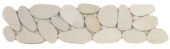 White Xl Sliced Matte Pebble Interlocking Border |  Carpet Barn Carpet One Inc.